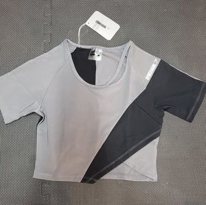 NWT gymshark asymmetric crop top